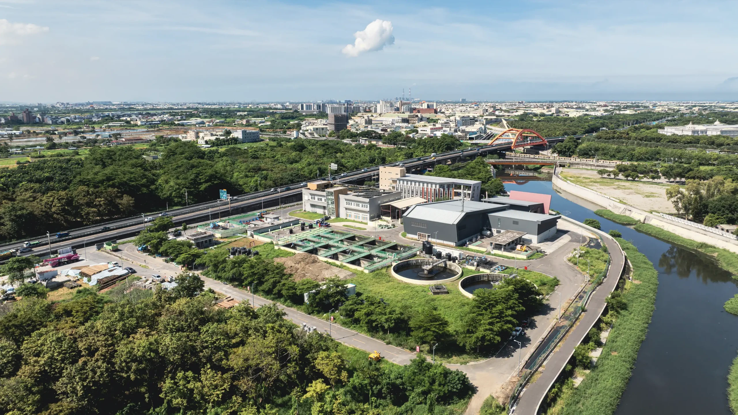 台南仁德水資源回收中心空拍攝影